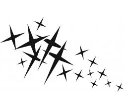 Stencil Schablone Sterne